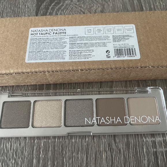 Natasha Denona Hot Taupic EyeShadow Palette 5 Shades Shimmer Full Size NEW - Picture 2 of 6